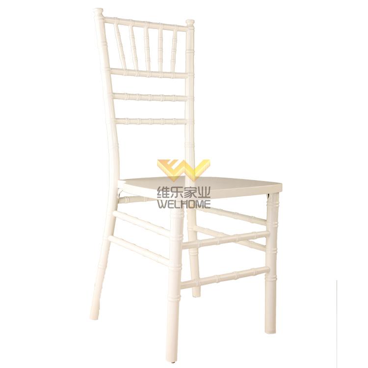 White wooden wedding chair solid wood chiavari chair for wedding and event F1001